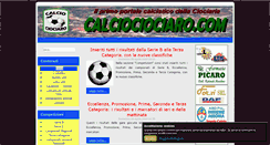 Desktop Screenshot of calciociociaro.com